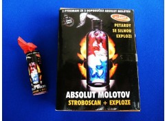 Pyrotechnika Petardy Absolut Molotov Stroboscan+Exploze 20ks